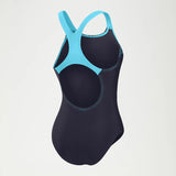 Speedo - Women's Swimsuit Medley Logo Navy/Blue