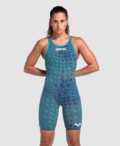 Arena - Female Racesuit Powerskin Carbon Air2  Open Back - Abyss Caimano