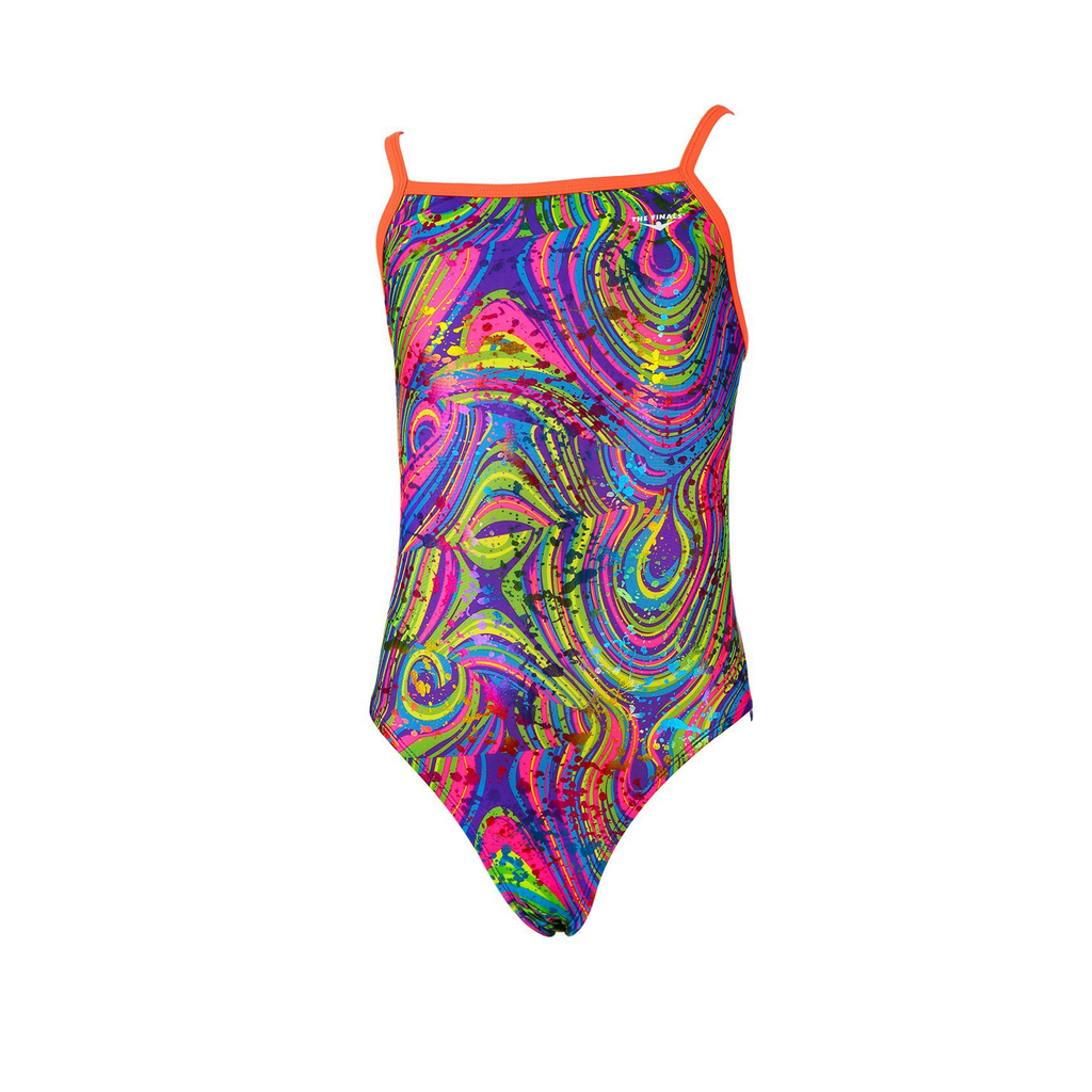The Finals/Funnies - Girls Swimsuit Radical Foil Flutter Back
