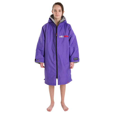 DRYROBE - Coat Long Sleeve Purple & Grey