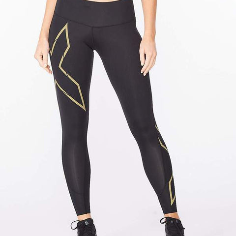 2XU - Women's Compression Tights Light Speed Mid Rise