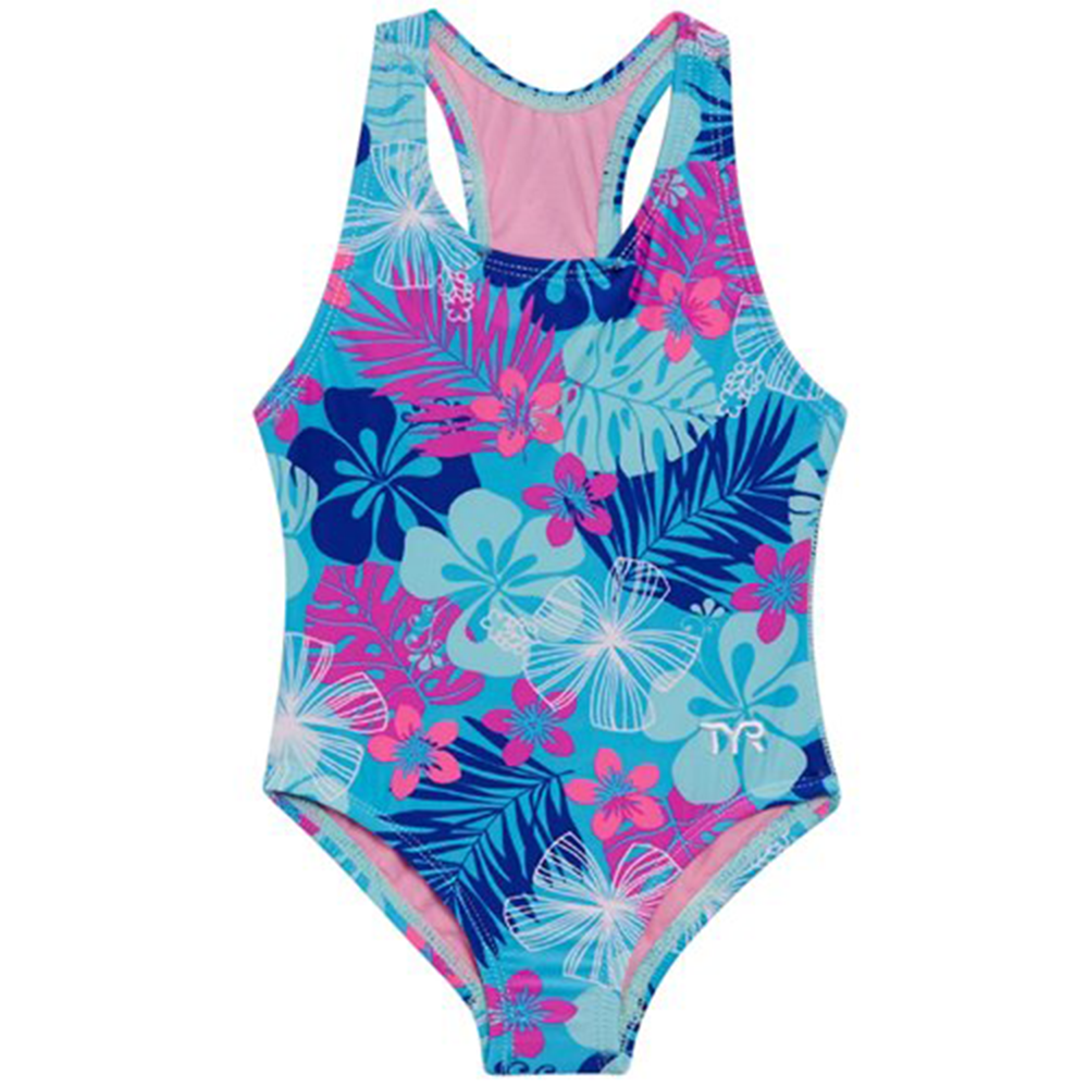 TYR - Girls Swimsuit Luau Ella Maxfit Blue/Multi