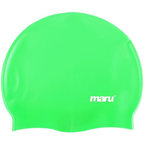 Maru - Silicone Swim Cap Green