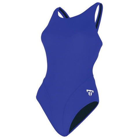 Phelps - Women's Swimsuit Comp Back Solid 2.0 Royal Blue