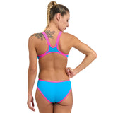 Arena - Womens Swimsuit Biglogo One Piece Turquoise-Pink