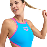 Arena - Womens Swimsuit Biglogo One Piece Turquoise-Pink