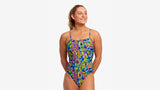 FUNKITA - Ladies Single Strap One Piece Swimsuit Spin the Bottle