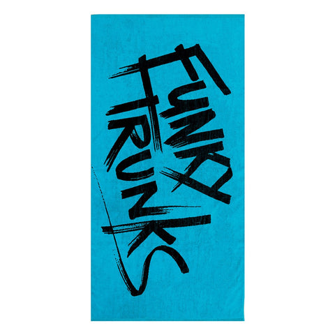 Funky Trunks - Cotton Jacquard Towel Tagged Blue