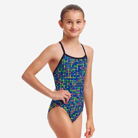 Funkita - Girls Twisted One Piece Swimsuit Dial A Dot