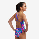 FUNKITA - Girls Swimsuit Single Strap One Piece Birds Gone Wild