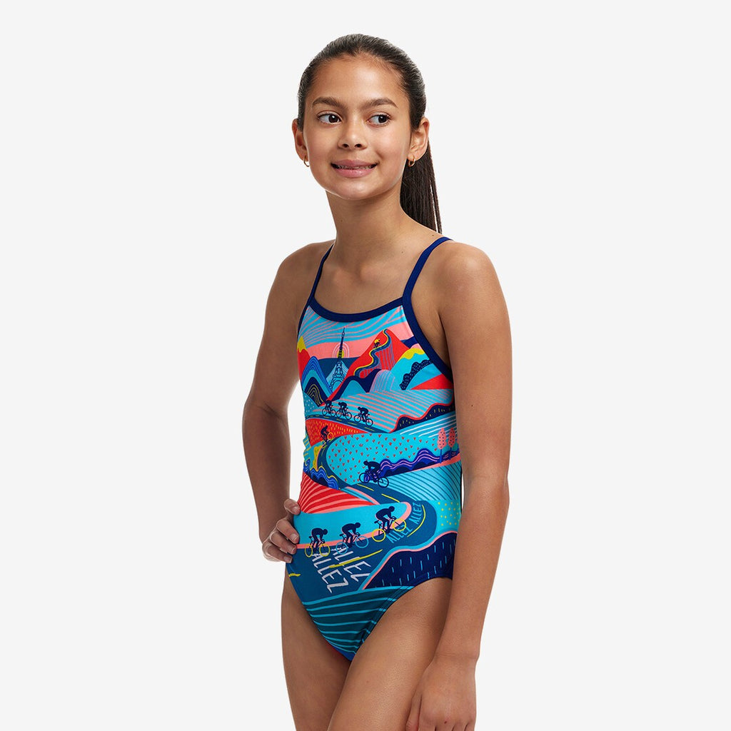 FUNKITA - Girls Swimsuit Single Strap One Piece Vive La Funky