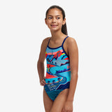 FUNKITA - Girls Swimsuit Single Strap One Piece Vive La Funky