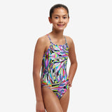 FUNKITA - Girls Swimsuit Diamond Back One Piece Scissor Kicks