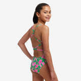 FUNKITA - Girls Swimsuit Strapped in One Piece Blossom Fly