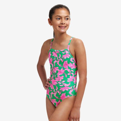 Funkita Girls Strapped In Swimsuit Blossom Fly