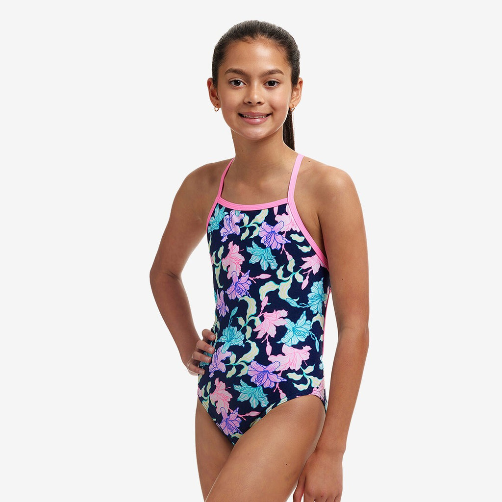 FUNKITA - Girls Swimsuit Tie Me Tight One Piece Fast Flow