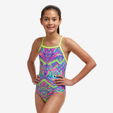 FUNKITA - Girls Swimsuit Tie Me Tight One Piece Stellar Stars