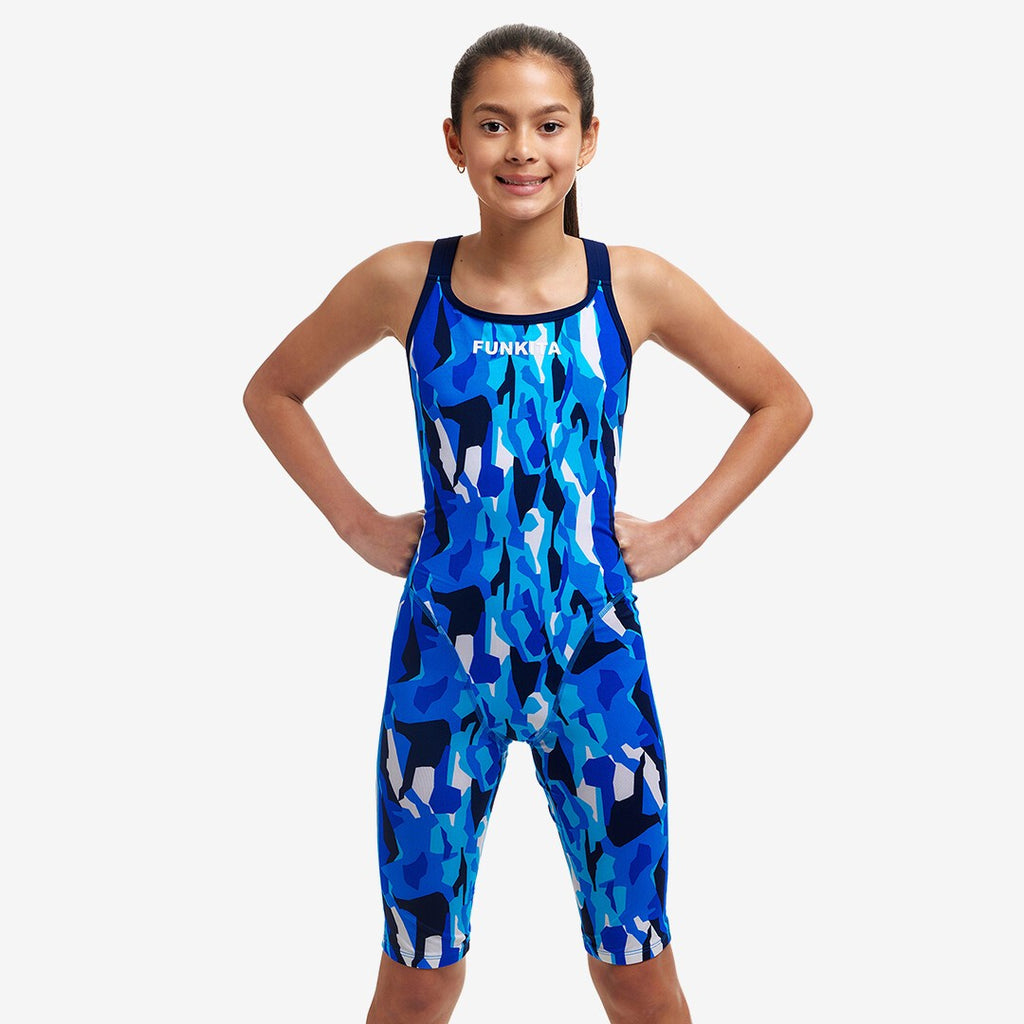 FUNKITA - Girls Legsuit Swimsuit Fast Legs one piece Chaz Michael