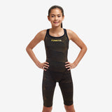 FUNKITA - Girls Legsuit Swimsuit Fast Legs one piece Gold Weaver