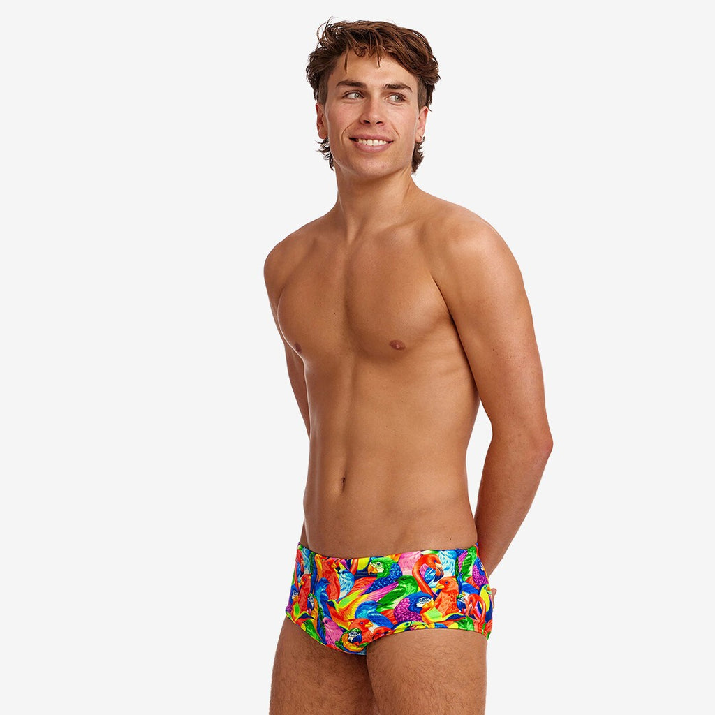 FUNKY TRUNKS - Men's Swimsuit Trunks Sidewinder Bright Birds