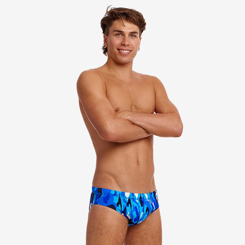 FUNKY TRUNKS - Boys Swim Seamed Briefs Chaz Michael