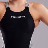 FUNKITA - Ladies Racing Swimsuit Apex Predator X Freeback Black Speck