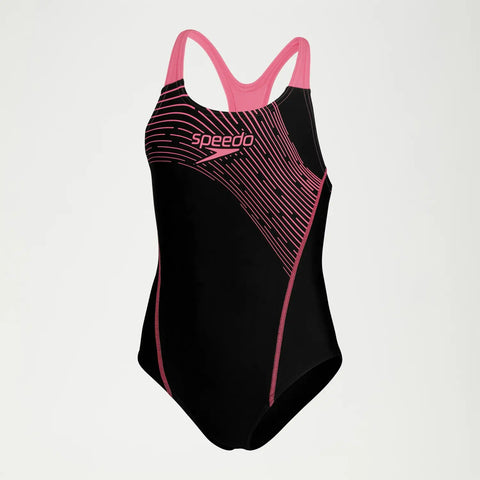 Speedo - Girls Swimsuit Black/Pink