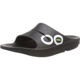 Oofos - Ooahh Unisex Slide Sandal - Black/white