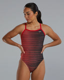 TYR - Womens Swimsuit Durafast Diamond Fit - Red