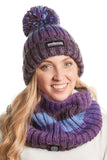 SWIMZI - Neck Warmer Cable Knit Berries Gradient