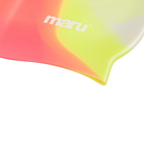 Maru - Silicone Swimming Cap Red/Yellow