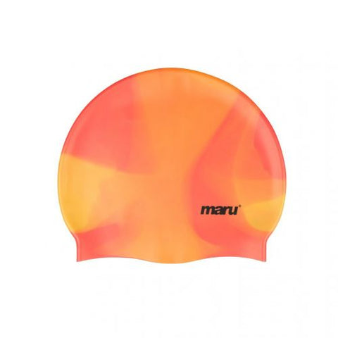 Maru - Silicone Swimming Cap Orange Shades