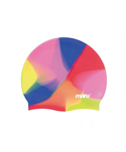 Maru - Swim Hat Long Hair Silicone Pink/Blue/Red