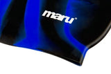 Maru - Swim Hat Silicone Black/Blue