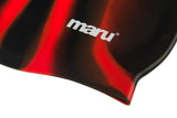 Maru - Swim Hat Silicone Black/Red