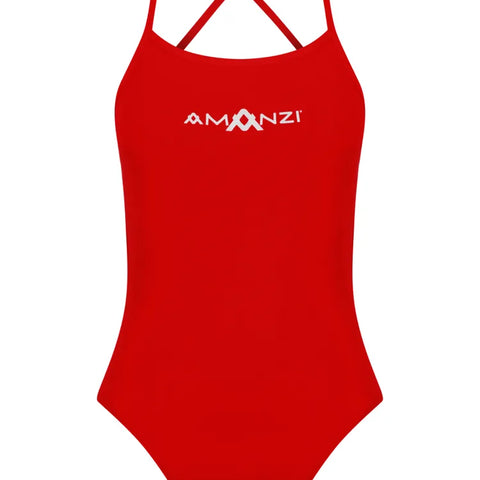 Amanzi - Women's Tie-Back Swimsuit Blaze