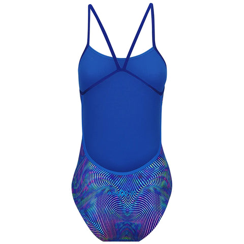SUNDAZED Women's Multi Color Strappy Cutout Kendra Swimsuit Top 36DD