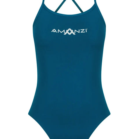 AManzi - Women's Tie Back Swimsuit Neptune