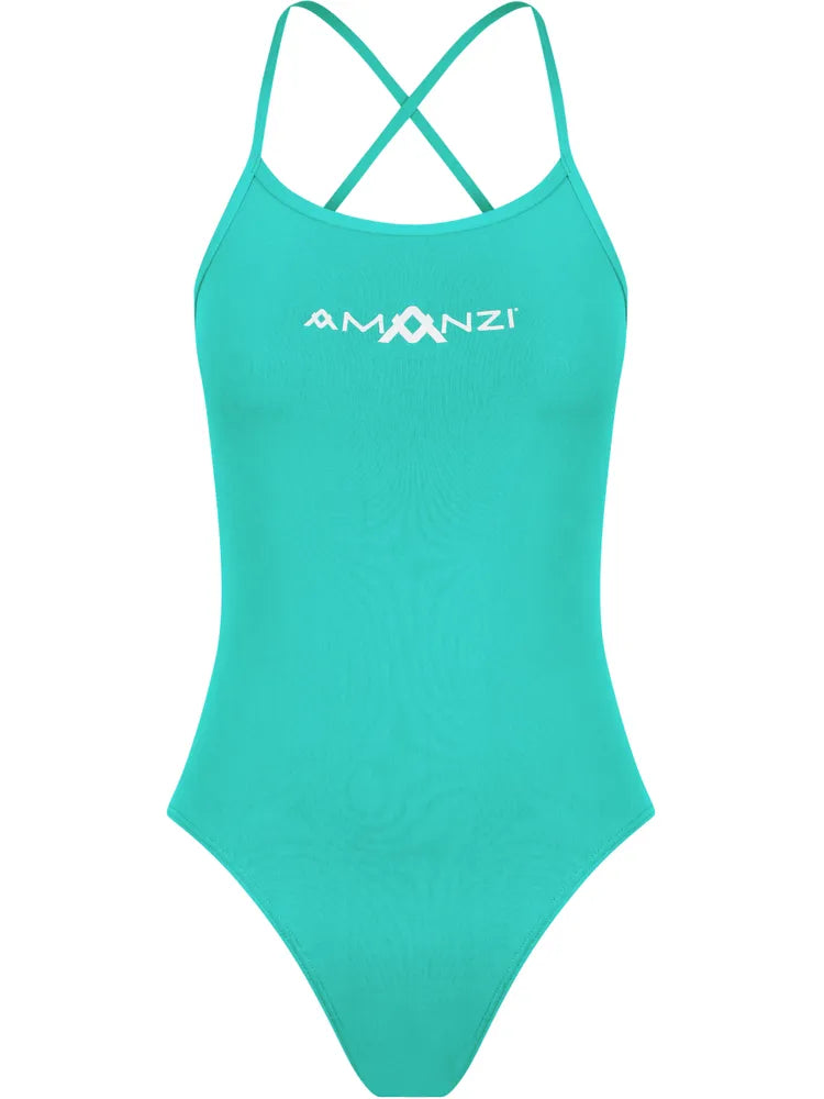 Amanzi - Womens Swimsuit Tie Back Spearmint