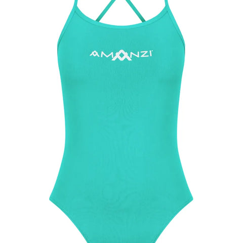 Amanzi - Ladies Tie-Back Swimsuit Spearmint