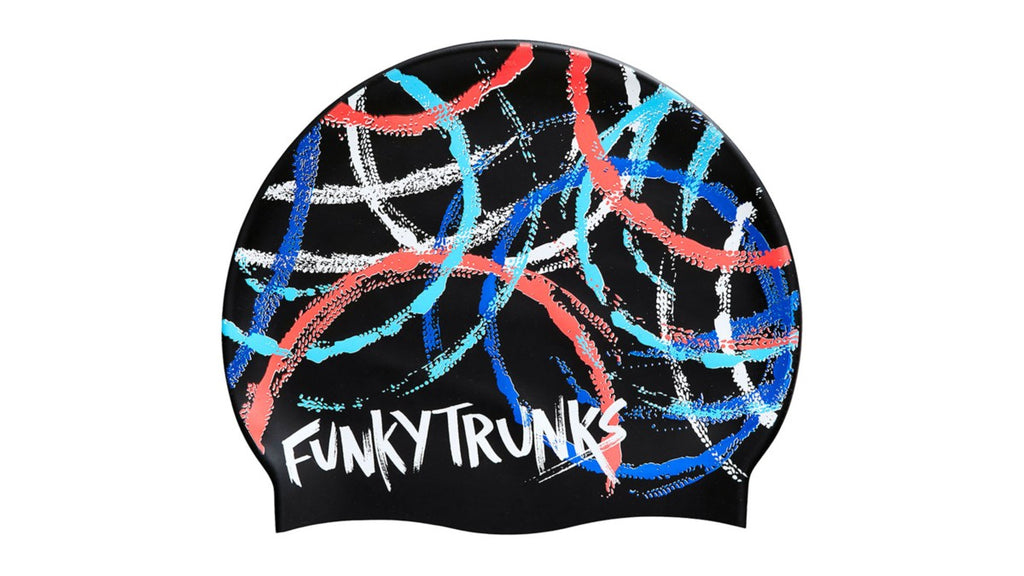 Funky Trunks - Cap Silicone Swimming Cap Spin Doctor