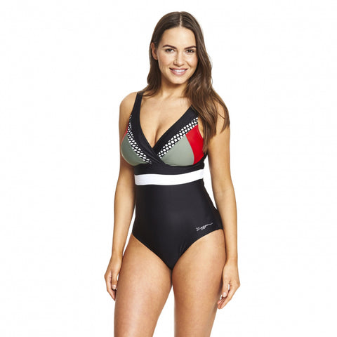 Ruched Mastectomy, Chlorine Resistant One Piece Swimsuit: with a woven  shelf bust support and ruched design feature