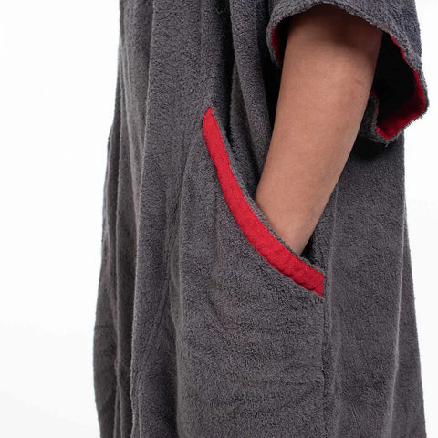 Red Original - Towel Change Robe Grey