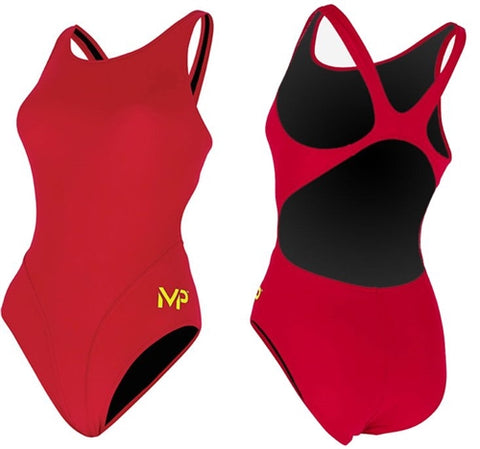 Michael Phelps - womens Comp Back Solids Red