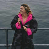 DRYROBE - Coat Long Sleeve Black Camo & Pink
