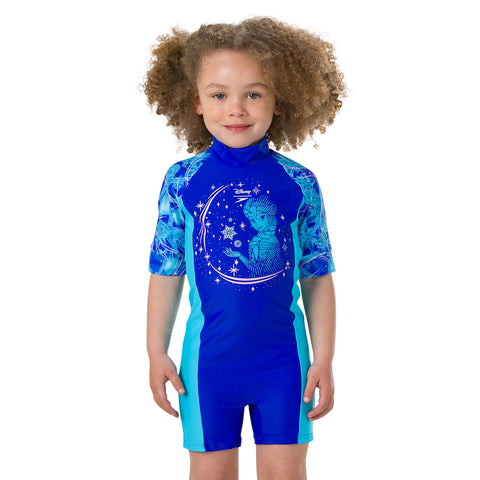 Speedo - Girls Swimsuit All in One Disney Frozen Blue