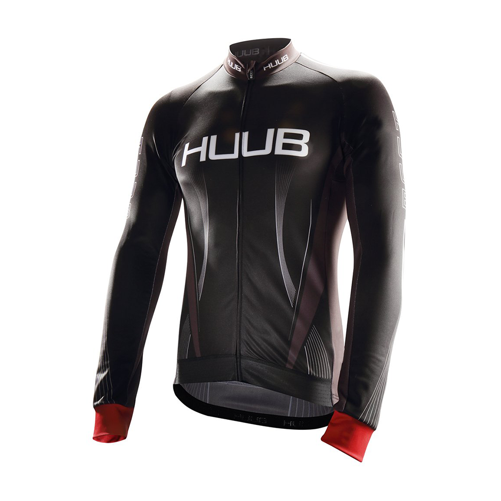 HUUB - Core Long Sleeve Cycle Thermal Jersey/Black | Sharks Swim Shop