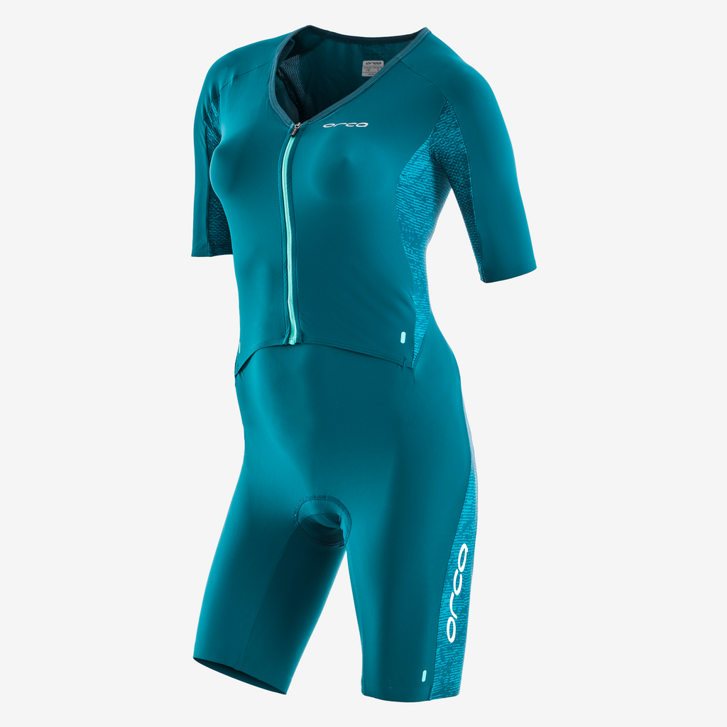 Orca - Womens Trisuit 226 Short Sleeved Komp Racesuit Teal