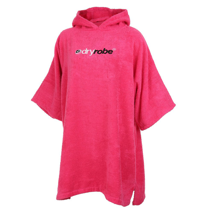 DRYROBE - Towel Poncho Hooded Changing Robe  Pink