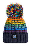 SWIMZI - Hat Super Bobble Sherpa Fleece Rainbow Pride Midnight Blue Gradient